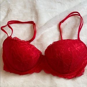 VS PINK red date bra